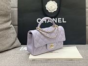 Chanel Mini Cf Handle Light Gold Hardware Purple Size 20 x 6 x 13 cm - 2
