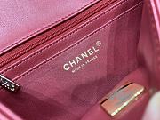 Chanel Mini Cf Handle Light Gold Hardware Red Size 20 x 6 x 13 cm - 2