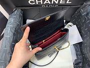 Chanel Coco Handle Bag Crocodile Pattern Black Size 23 x 13 x 9 cm - 4