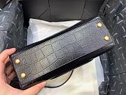 Chanel Coco Handle Bag Crocodile Pattern Black Size 23 x 13 x 9 cm - 3