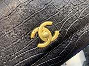 Chanel Coco Handle Bag Crocodile Pattern Black Size 28 x 17.5 x 10 cm - 6