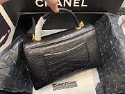 Chanel Coco Handle Bag Crocodile Pattern Black Size 28 x 17.5 x 10 cm - 5