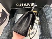 Chanel Coco Handle Bag Crocodile Pattern Black Size 28 x 17.5 x 10 cm - 2