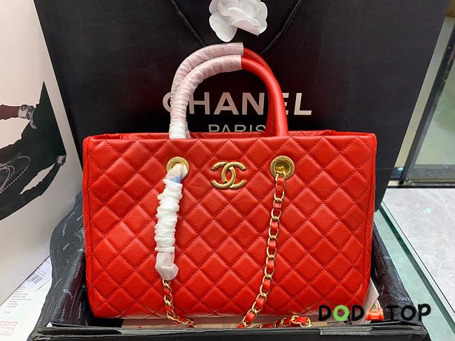 Chanel Shopping Bag Large Handbag Red Size 36 × 38 × 16 cm - 1