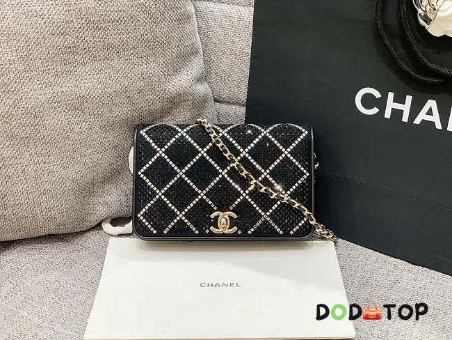 Chanel Woc Rhinestones Black Bag Size 19 cm - 1