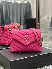 YSL Loulou Rose Pink Small Gold Hardware Size 25 × 17 × 9 cm - 1