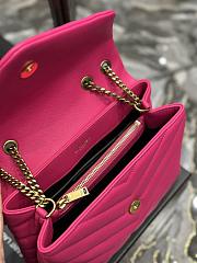 YSL Loulou Rose Pink Small Gold Hardware Size 25 × 17 × 9 cm - 5