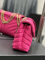 YSL Loulou Rose Pink Small Gold Hardware Size 25 × 17 × 9 cm - 4