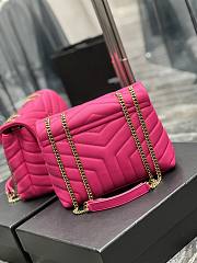 YSL Loulou Rose Pink Small Gold Hardware Size 25 × 17 × 9 cm - 2