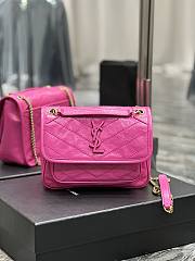YSL Niki Rose Pink Size 22 × 16.5 × 12 cm - 1
