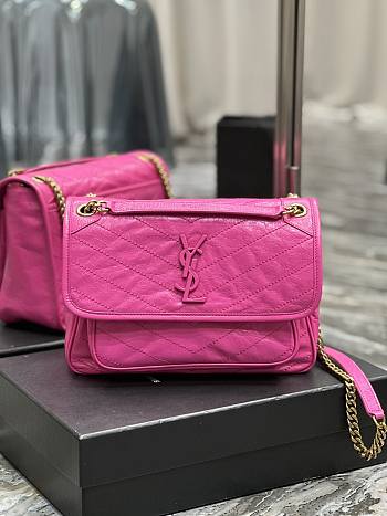 YSL Niki Rose Pink Size 28 × 8 × 20 cm