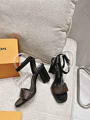 Louis Vuitton LV Plum Blossom Sandals Black 8 cm - 5