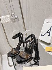 Louis Vuitton LV Plum Blossom Sandals Black 8 cm - 3
