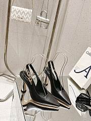 Louis Vuitton LV Chain Back Empty High Heels Black 9.0 cm - 3