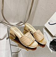 Louis Vuitton LV Straw Sandals 4.0 cm - 1