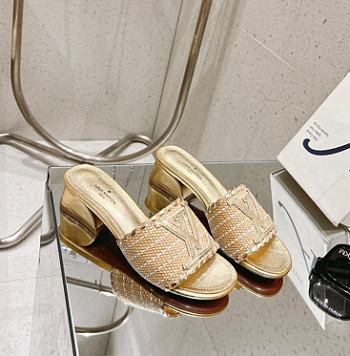 Louis Vuitton LV Straw Sandals 4.0 cm