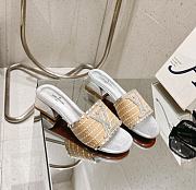 Louis Vuitton LV Straw Sandals 4.0 cm 01 - 1