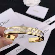 Dior Code Bangle Gold-Finish Metal and White Lacquer - 4