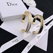 Dior Code Bangle Gold-Finish Metal and White Lacquer - 5