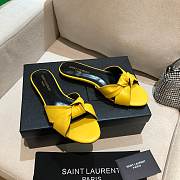Yves Saint Laurent Bianca Flat Mules Yellow - 4