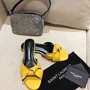Yves Saint Laurent Bianca Flat Mules Yellow - 2