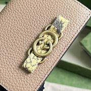  Gucci Logo-Plaque Leather Wallet Rose Beige Size 11 x 8.5 x 3 cm - 5