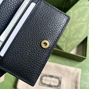 Gucci Logo-Plaque Leather Wallet Black Size 11 x 8.5 x 3 cm - 5