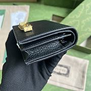 Gucci Logo-Plaque Leather Wallet Black Size 11 x 8.5 x 3 cm - 3
