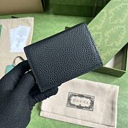 Gucci Logo-Plaque Leather Wallet Black Size 11 x 8.5 x 3 cm - 2