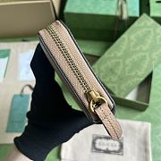 Gucci Logo-Plaque Leather Long Wallet Rose Beige Size 19 x 10 x 3.5 cm - 4