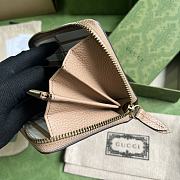 Gucci Logo-Plaque Leather Long Wallet Rose Beige Size 19 x 10 x 3.5 cm - 3