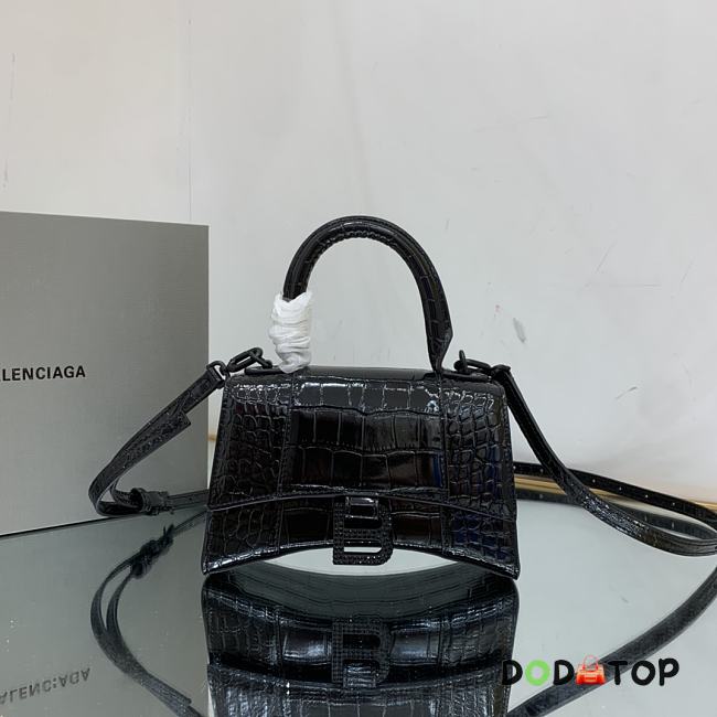 Balenciaga Hourglass Xs Bag Full Black Size 19 x 8 x 21 cm - 1