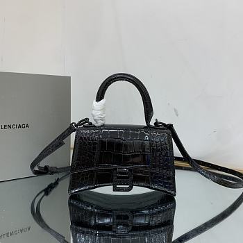 Balenciaga Hourglass Xs Bag Full Black Size 19 x 8 x 21 cm