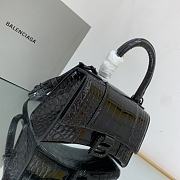 Balenciaga Hourglass Xs Bag Full Black Size 19 x 8 x 21 cm - 2