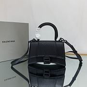 Balenciaga Hourglass Xs Bag Snake Pattern Black Size 19 x 8 x 21 cm - 1