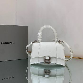 Balenciaga Hourglass Bag White Size 19 x 8 x 21 cm