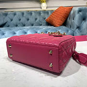 Dior Lady ABC Hot Pink Size 20 x 8.5 x 17 cm - 4