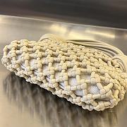 Bottega Veneta Double Knot Top Handle Bag Beige Size 24 x 15 x 5 cm - 5
