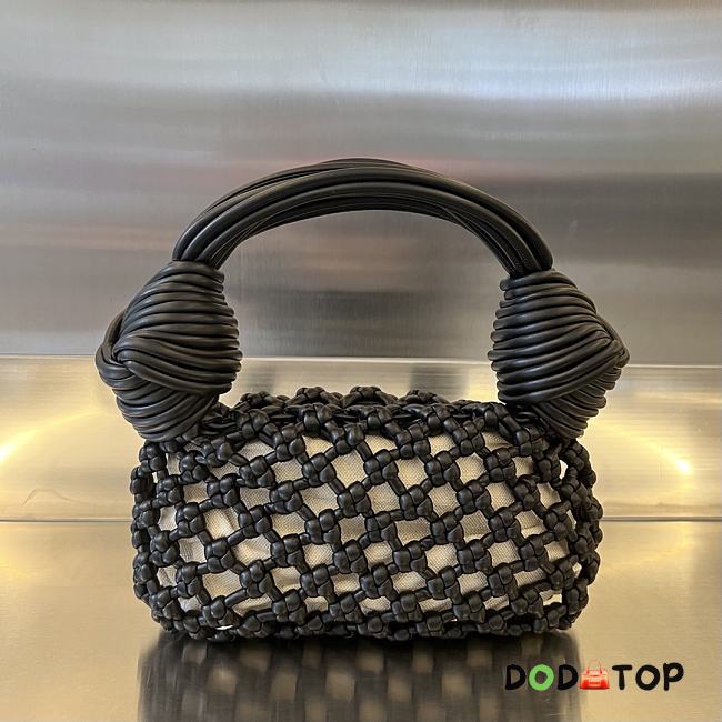 Bottega Veneta Double Knot Top Handle Bag Black Size 24 x 15 x 5 cm - 1
