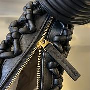 Bottega Veneta Double Knot Top Handle Bag Black Size 24 x 15 x 5 cm - 4