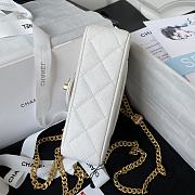 Chanel Flap Chain Bag Heart White Size 19 cm - 6