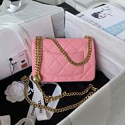 Chanel Flap Chain Bag Heart Pink Size 19 cm - 5