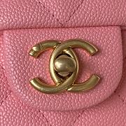 Chanel Flap Chain Bag Heart Pink Size 19 cm - 4