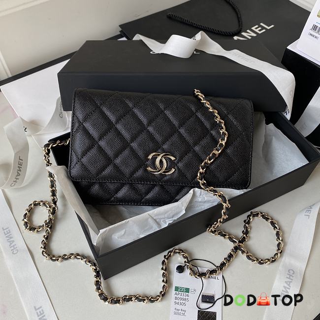 Chanel WOC New Hardware Black Size 19 cm - 1