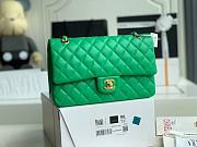Chanel Flap Shoulder Bag Lambskin Leather A1112 Green Size 25 x 16 x 7 cm - 1