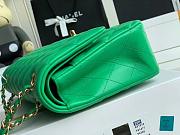 Chanel Flap Shoulder Bag Lambskin Leather A1112 Green Size 25 x 16 x 7 cm - 3