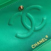 Chanel Flap Shoulder Bag Lambskin Leather A1112 Green Size 25 x 16 x 7 cm - 2