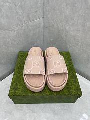 Gucci Original GG Platform Sandals Pink - 3