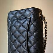 Chanel Caviar Flap Bag Mini Black Champagne Gold Hardware Size 20 cm - 6