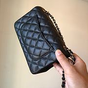 Chanel Caviar Flap Bag Mini Black Champagne Gold Hardware Size 20 cm - 4
